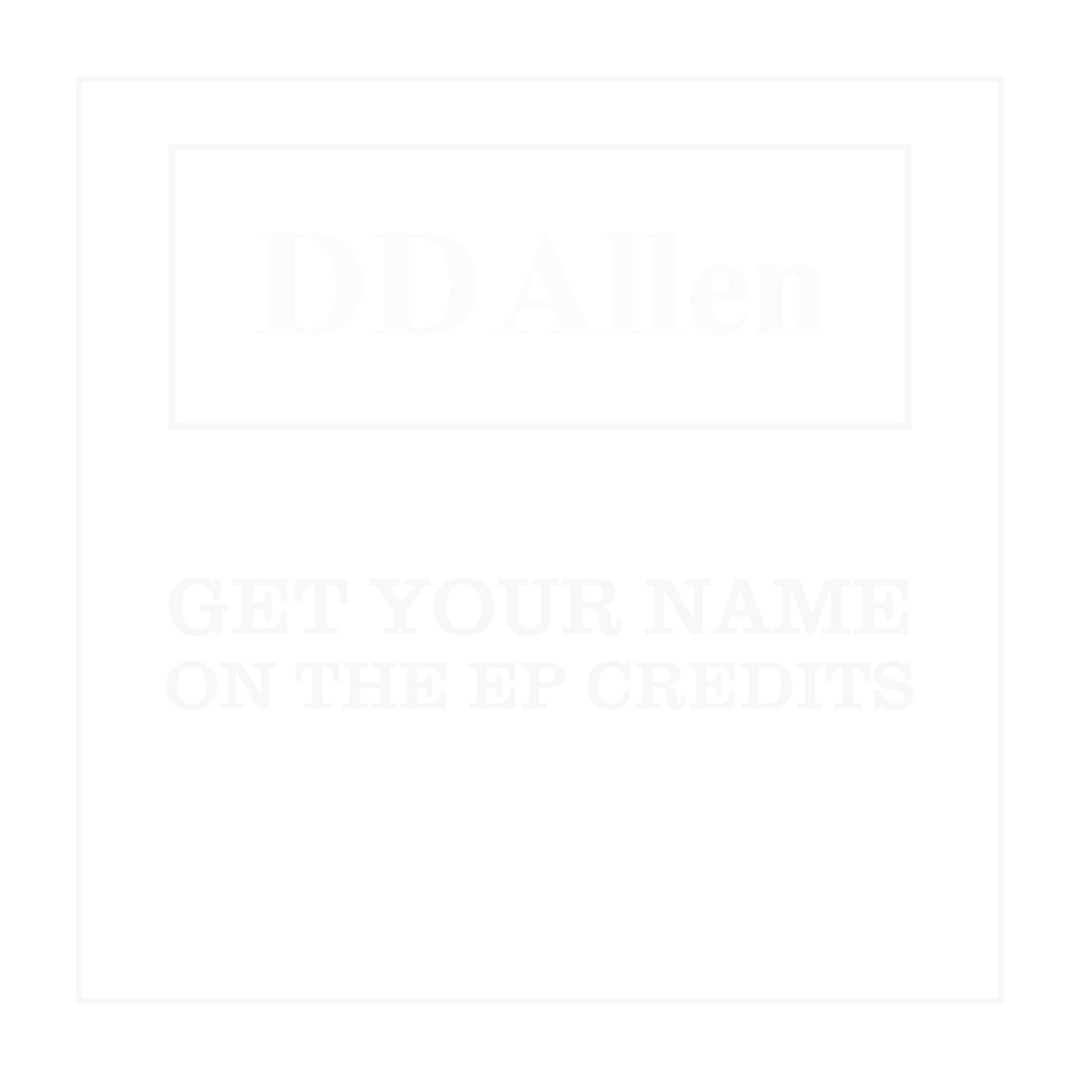 GET YOUR NAME ON THE EP CREDITS